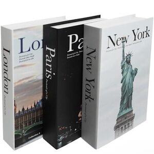 City Portraits Coffee Table Book Set - London, Paris, New York